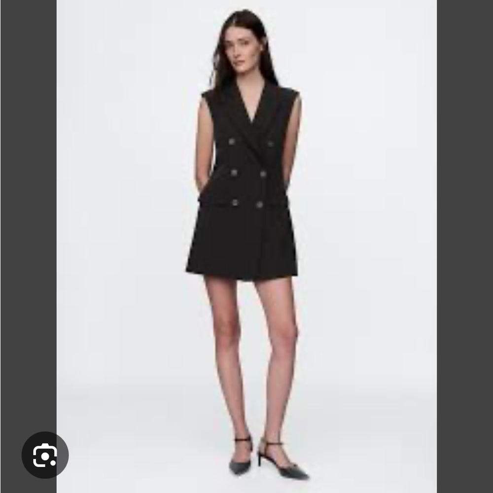 Gap BiStretch Double Breasted Blazer Mini Dress